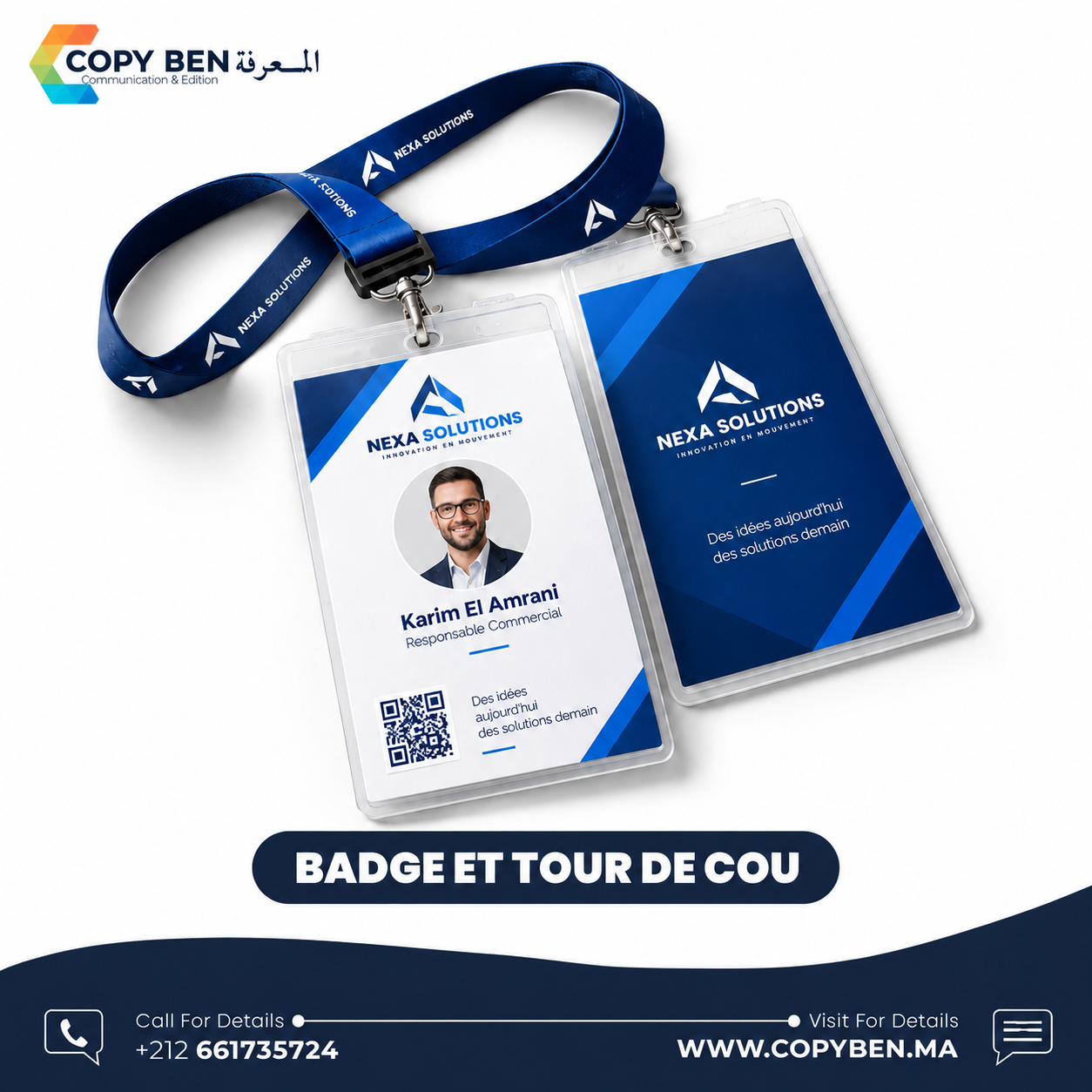 Badge et tour de cou